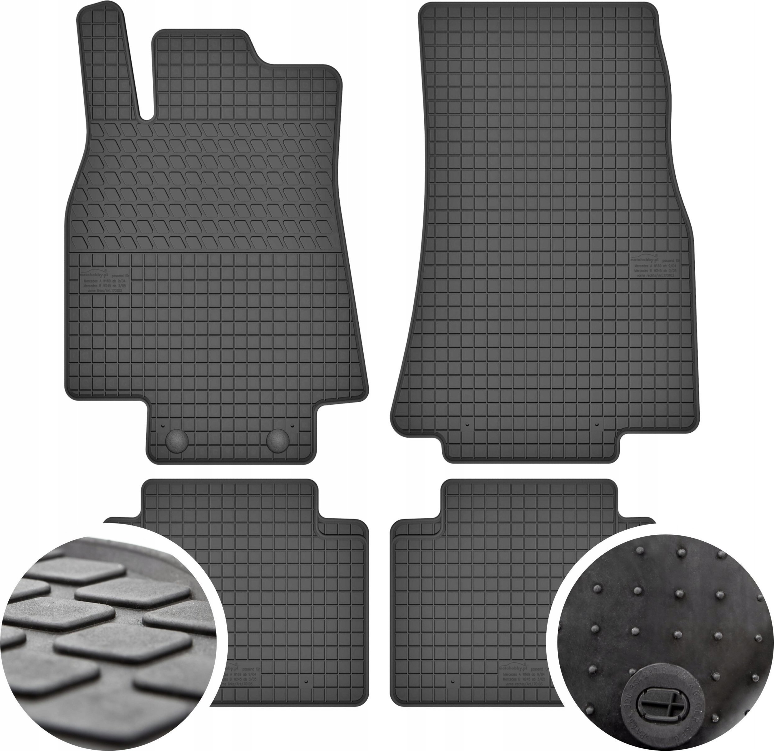 GeyerHosaja Dywaniki gumowe do Mercedes-Benz B W245 / A W169