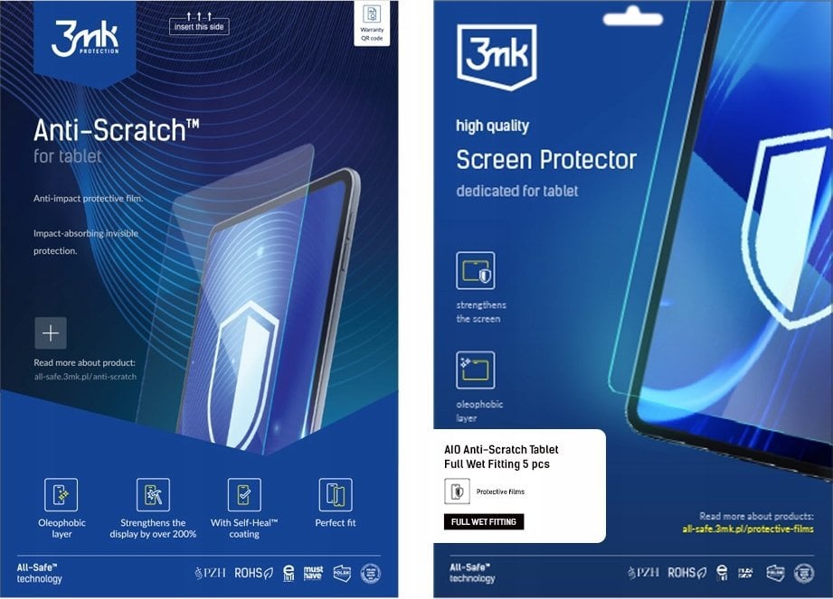 3MK All-Safe - AIO folia Anti-Scratch Tablet Full Wet Fitting, 5 ks
