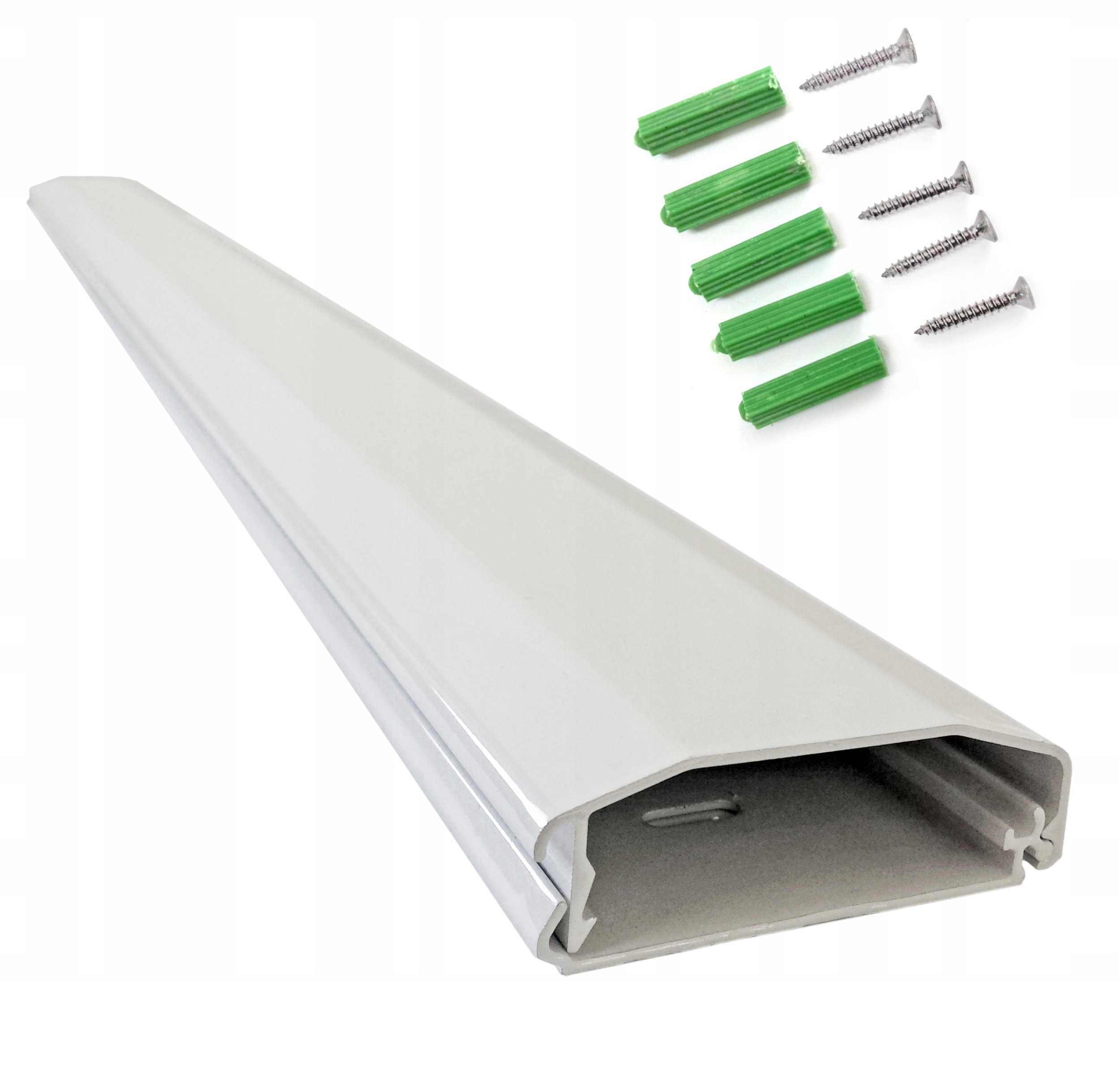 Mask75-W - aluminiowa maskownica kabli z systemem click-lock dł. 75 cm