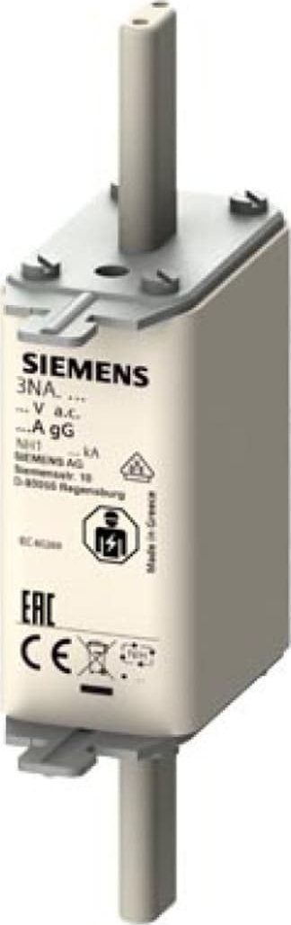Siemens Wkładka topikowa NH1 160A gG 500V wersja standard zaczepy nieizolowane 3NA3136