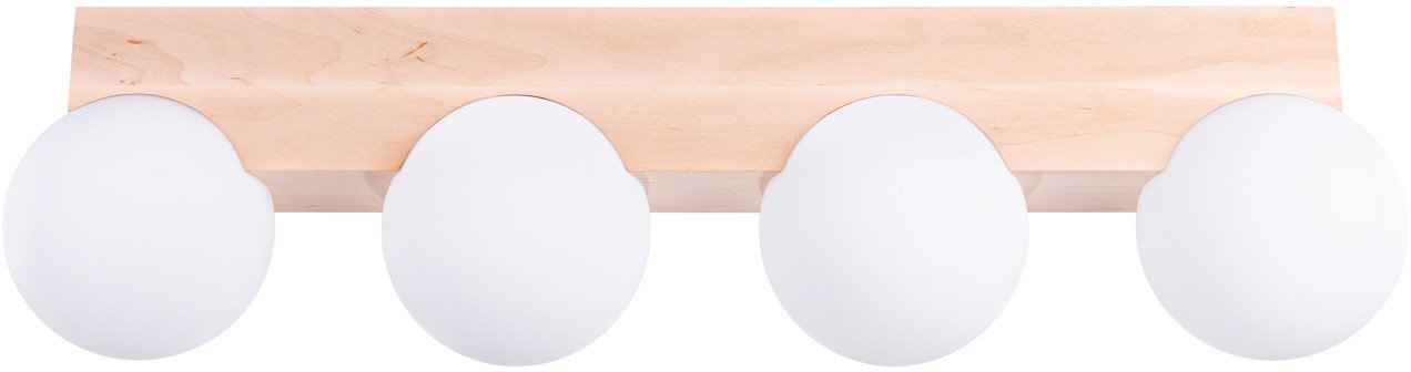 Plafon Bulbo 4 Naturalne Drewno G9 8W Sollux Lighting