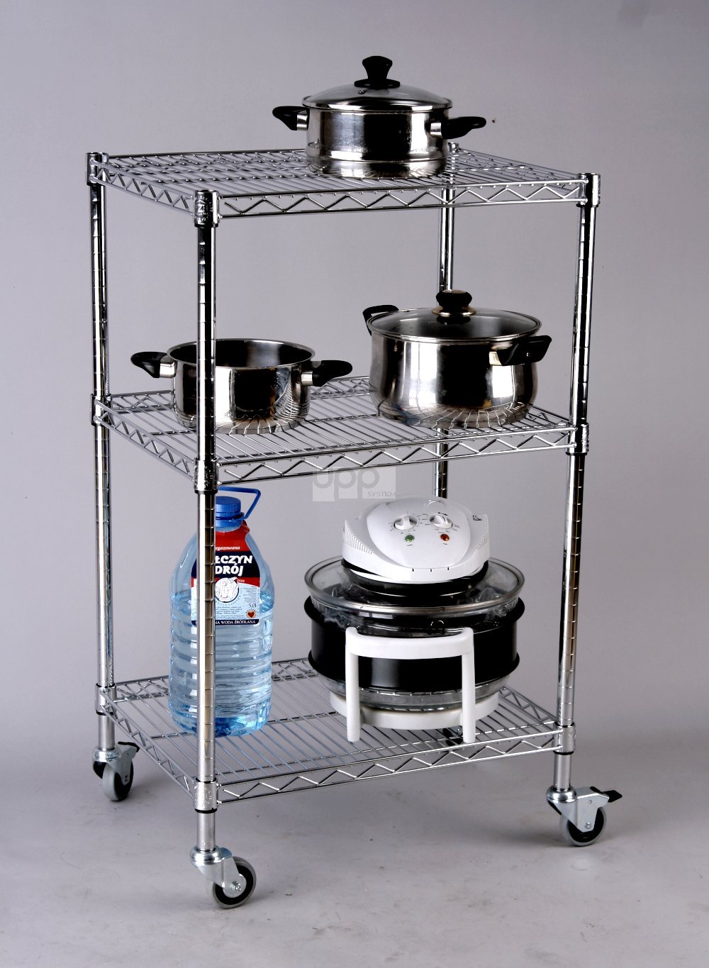 vidaXL Wózek uniwersalny 3-półkowy (46x61x100)