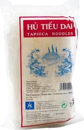 Hu Tieu Da Makaron z tapioki (manioku), bezglutenowy 400g