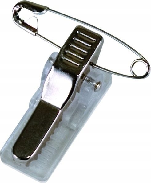 Office Products Klipsy do identyfikatorów OFFICE PRODUCTS, z agrafką, 12x30x16mm, 100szt.