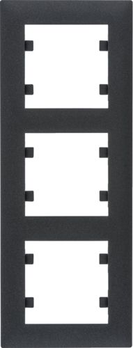 Hager Lumina intense ramka 3-krotna pionowa czarna (WL5633)