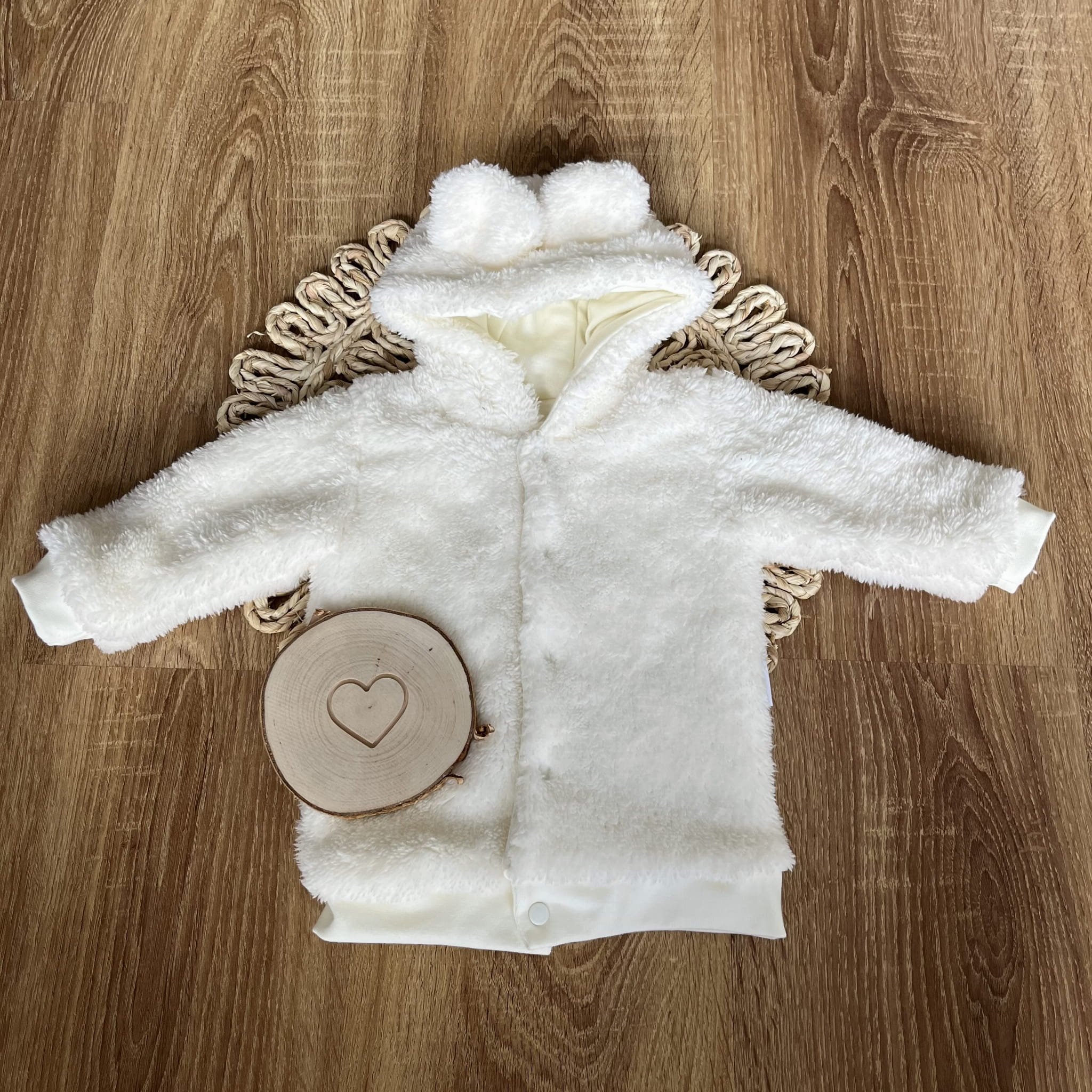 Mamatti bluza dziecięca dwuwarstwowa MIŚ ECRU