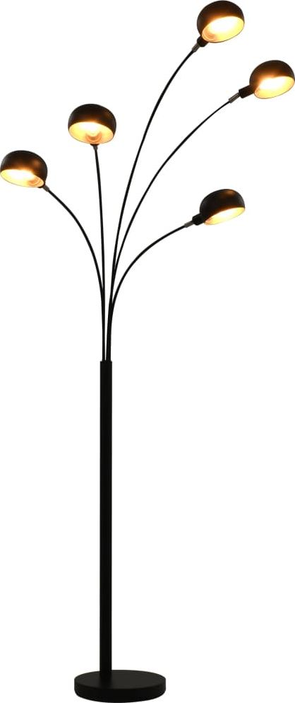 Lampa podłogowa Lumes Czarno-złota lampa podłogowa regulowana - EX184-Atina