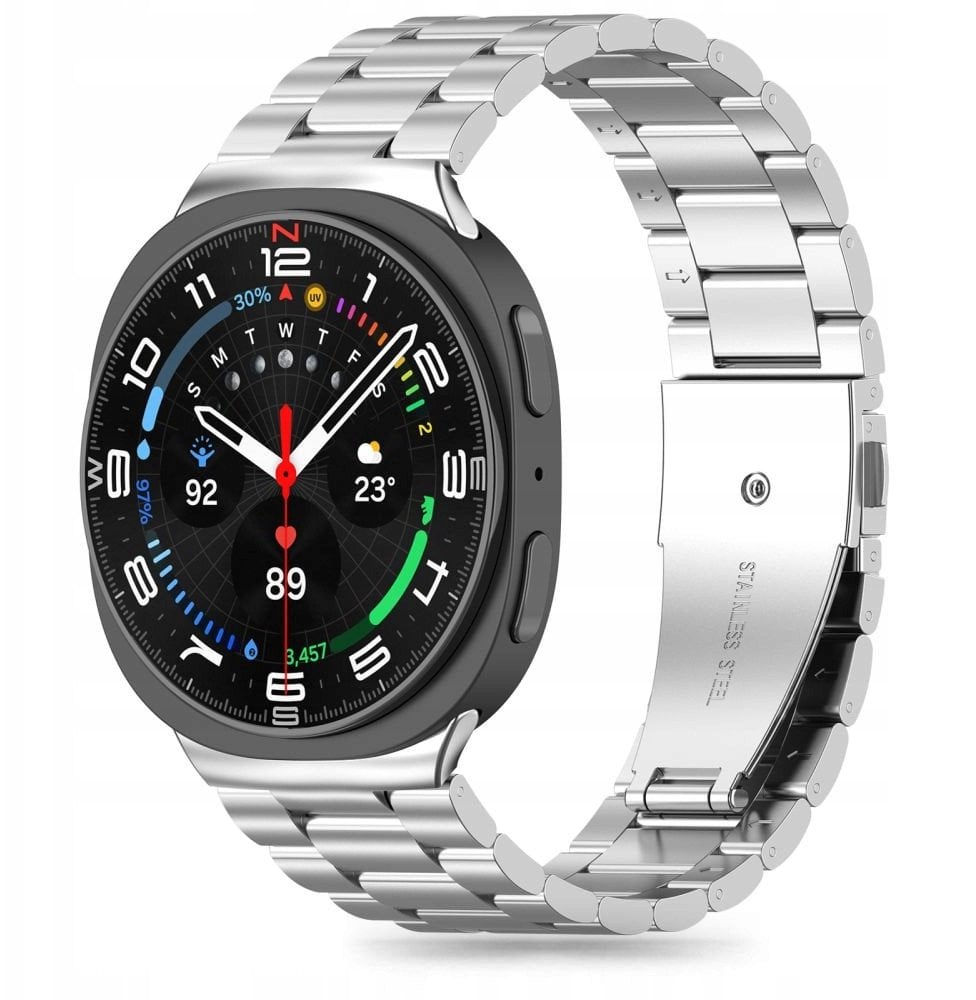 Bransoleta Tech-Protect Stainless do Samsung Galaxy Watch 8 / Classic 40/44/46mm Silver