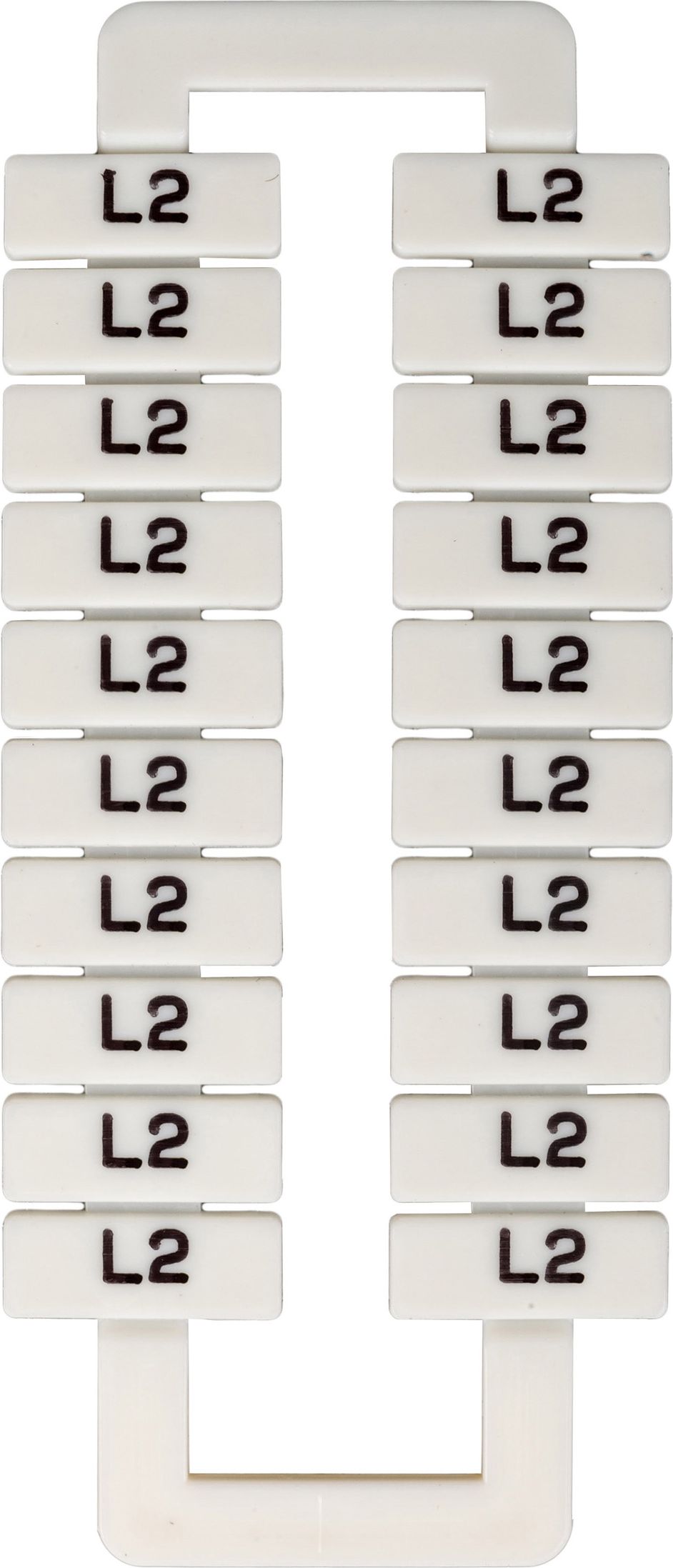 EM Group Oznacznik do złączek szynowych 2,5-70mm2 /L2/ biały 20szt. (43192)