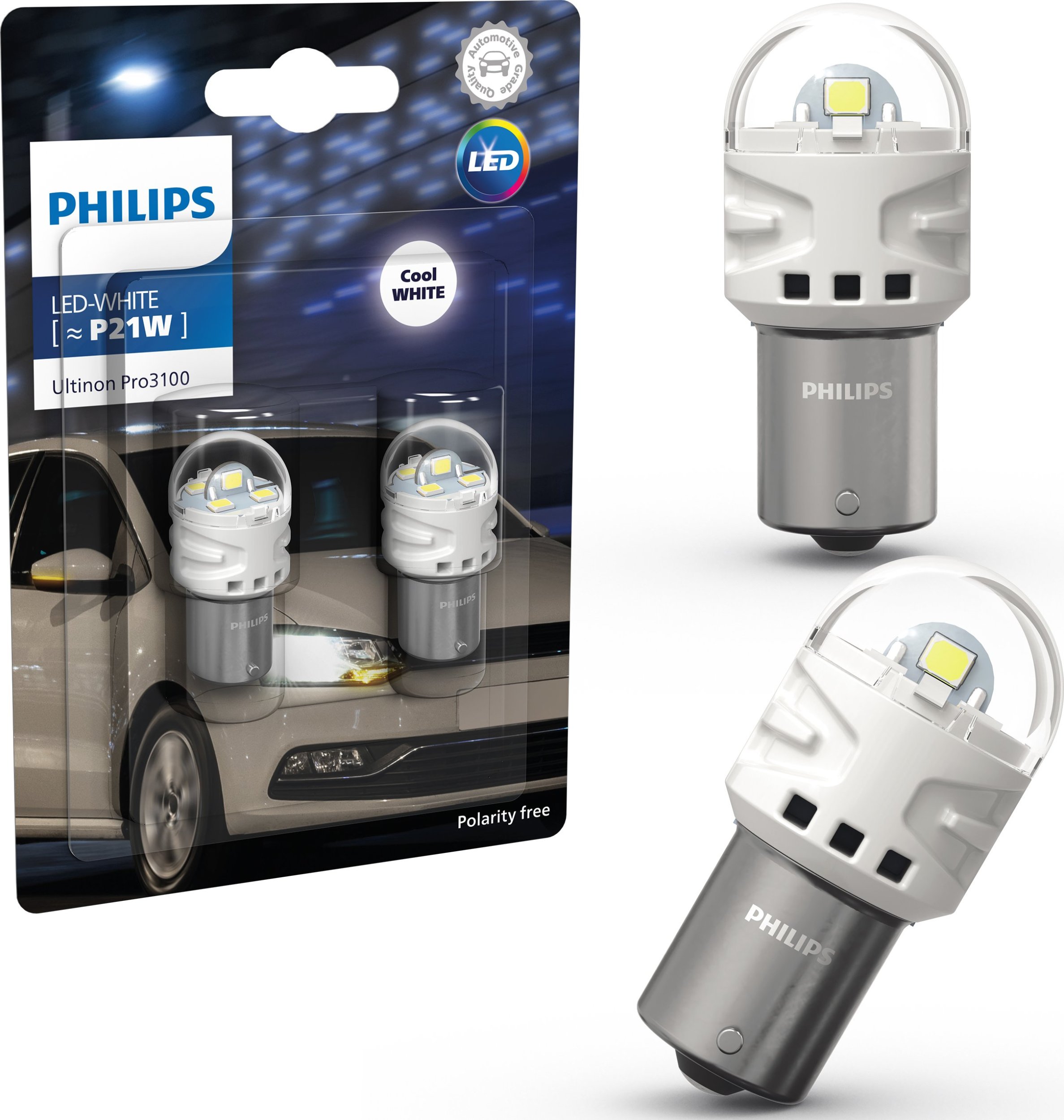 Osram Żarówki LED PHILIPS Ultinon Pro3100 P21W 6000K