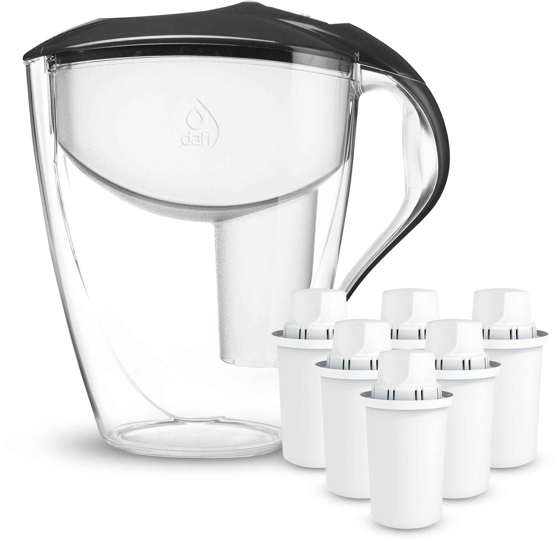 Dzbanek Dafi ASTRA grafitowy 3l +6 wkładów Classic