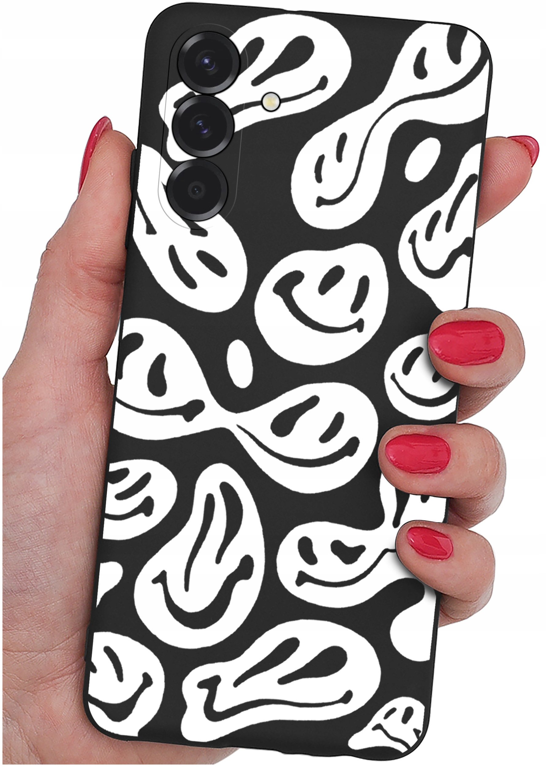 ETUI do Samsung A26 5G | WZORY | SILIKONOWE MATT CASE + SZKŁO 9H