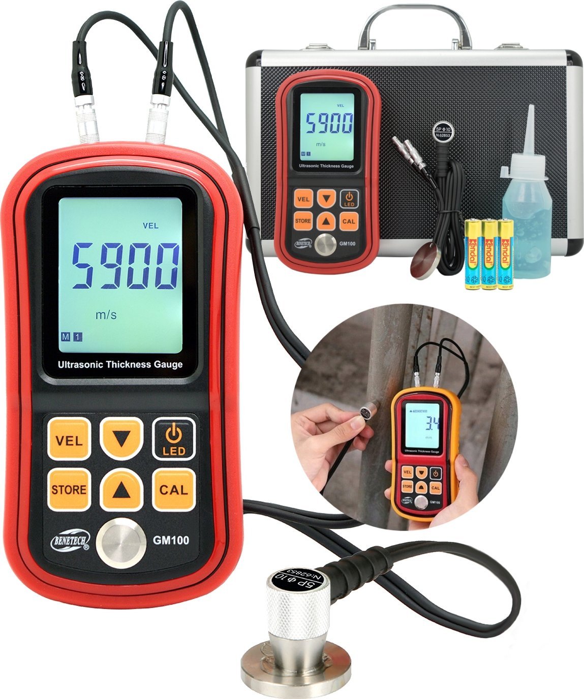 ULTRADŹWIĘKOWY MIERNIK GRUBOŚCI POWŁOKI MATERIAŁU