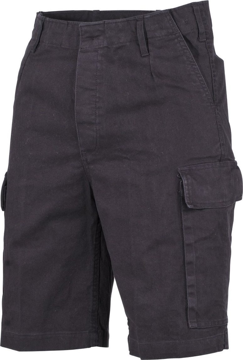 MFH Spodnie BW Moleskin Bermuda czarne przecierane S