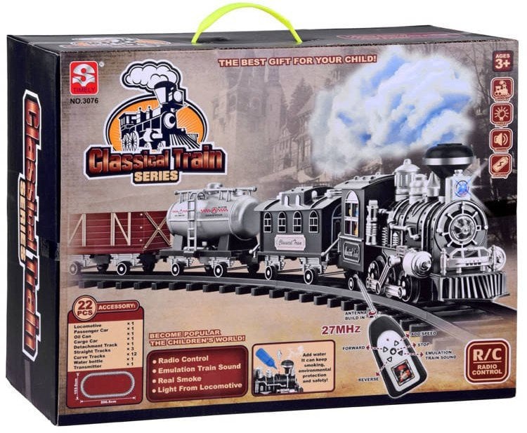 Kolejka Lokomotywa z wagonami na pilota RC0612 EDUKAMP