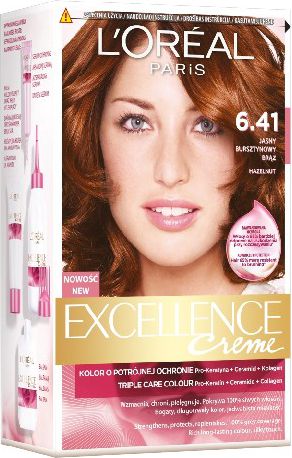 L’Oreal Paris Excellence Creme Krem koloryzujący 6,41 Jasny Bursztynowy Brąz