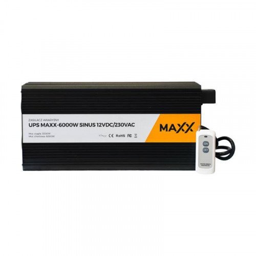 Przetwornica napięcia UPS Maxx Sinus 12V/230V 6000W