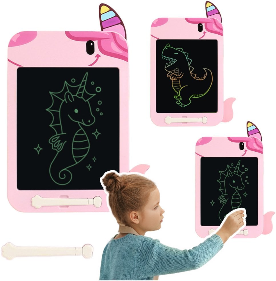 Znikopis Tablica Do Rysowania Pisania LCD Rysik Jednorożec Różowy