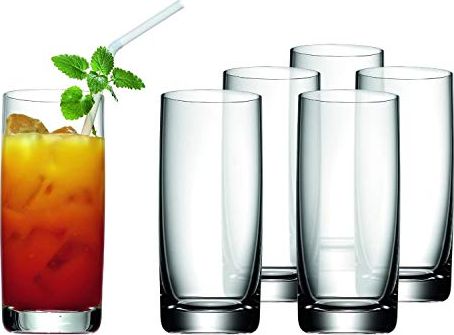 WMF Zestaw kieliszków WMF Easy long drink 6 sztuk 350 ml, kieliszek koktajlowy, szkło kryształowe, można myć w zmywarce, nietłukące