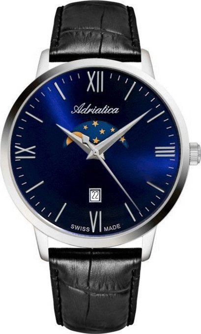 Zegarek Adriatica Zegarek damski Adriatica A1297.5265QM czarny
