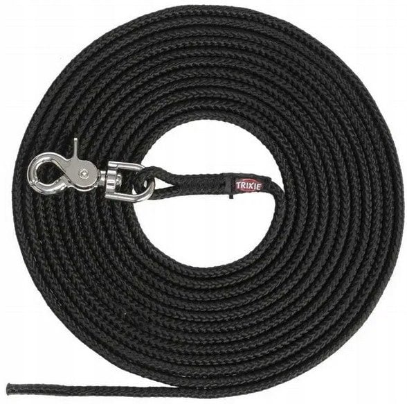Trixie Treningowa S-L linowa 20m czarna