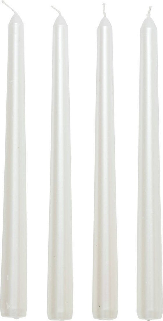 Atmosphera Komplet satynowych świec, 4 sztuki, 25 cm