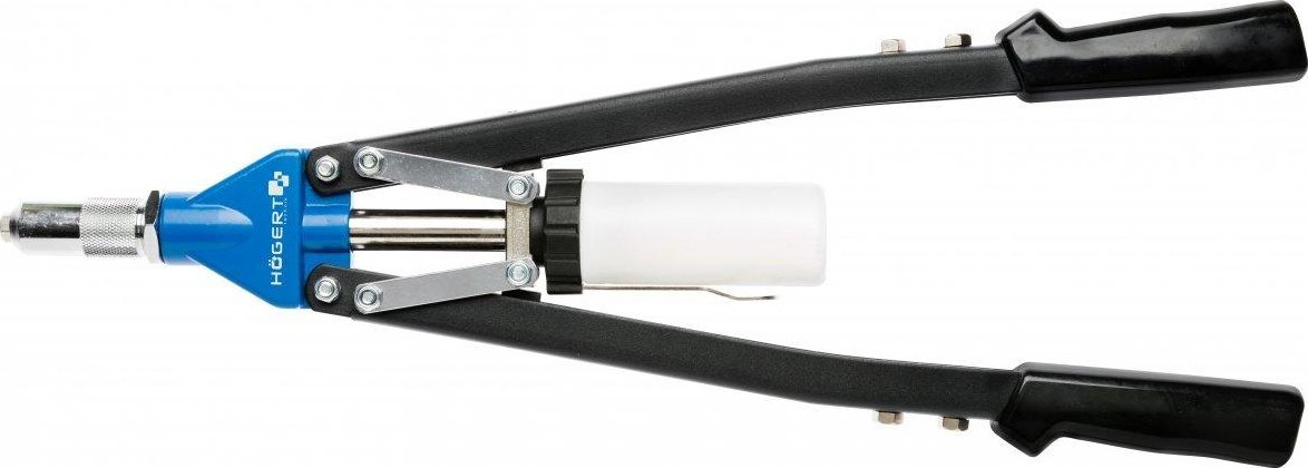 Högert Technik Nitownica dwuręczna długa 530 mm, 5 wymiennych głowic, maks. 6.4 mm HT2C156