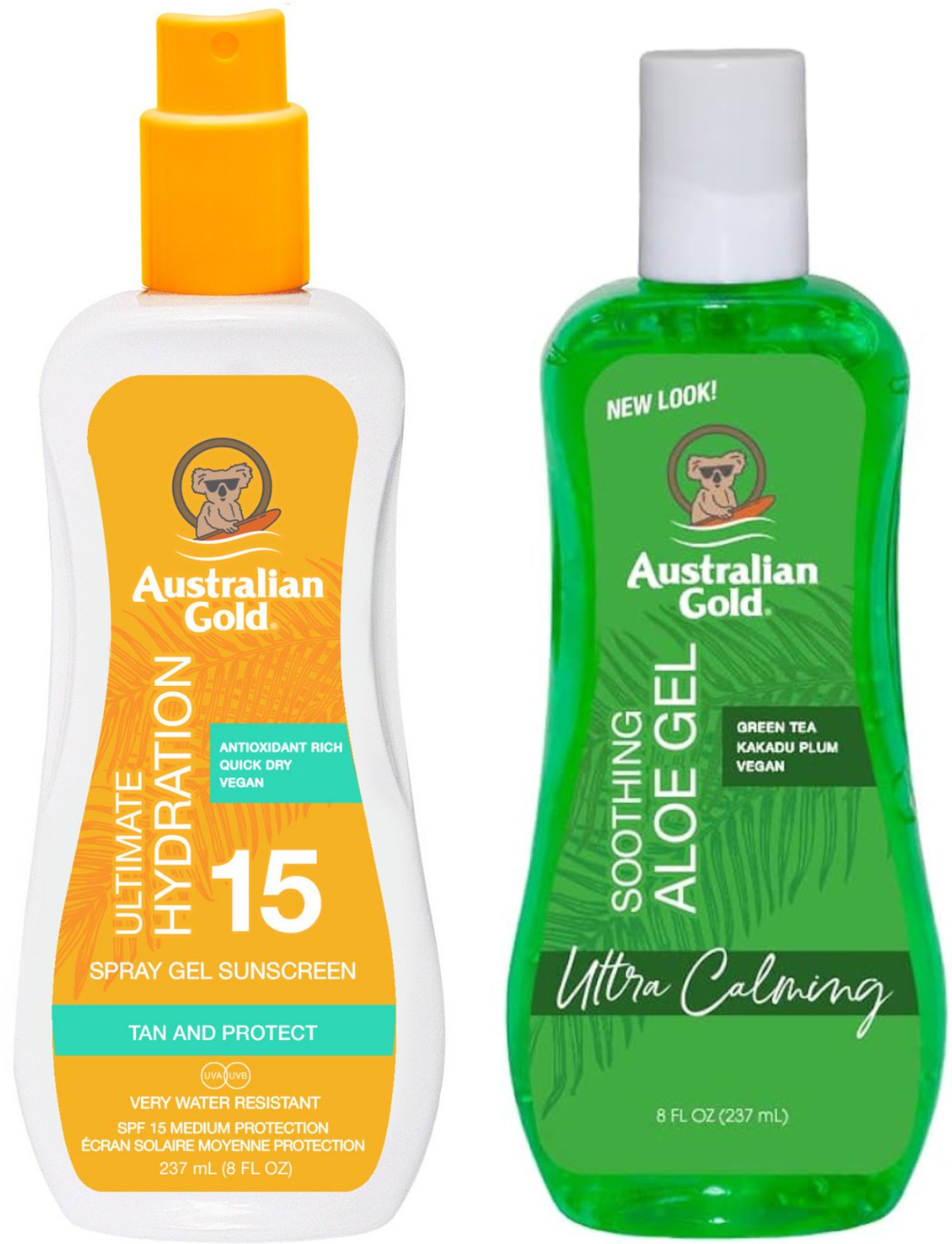 Australian Gold Żel W Sprayu Bezbarwny SPF15 + Aloe Po Opalaniu