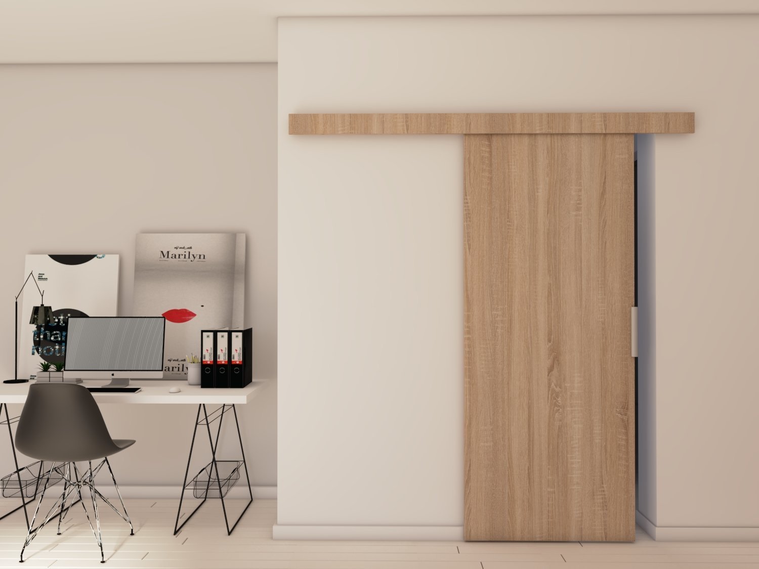 Drzwi Przesuwne Drzwi przesuwne A80 86x205 Sonoma