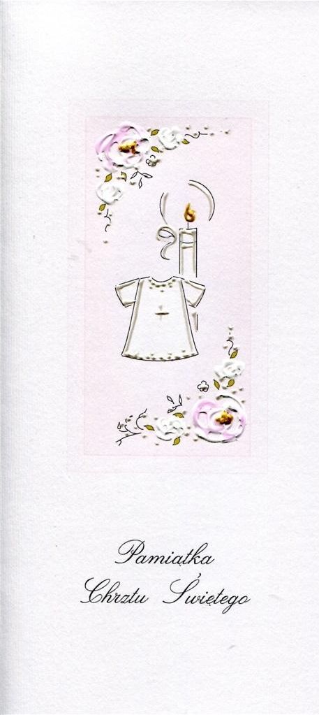 MAK Karnet Chrzest DL C11 - Koszulka dziewczynka