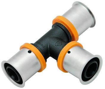 KAN-therm Trójnik PPSU Press z pierścieniem zaprasowywanym 40x40x32mm - K-071012