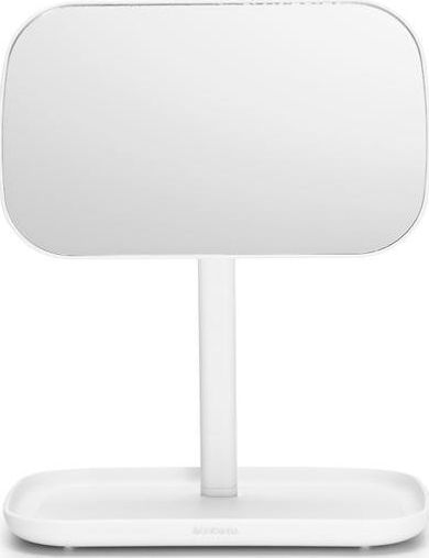 Lusterko kosmetyczne Brabantia Lusterko z tacką na drobiazgi ReNew białe 280726