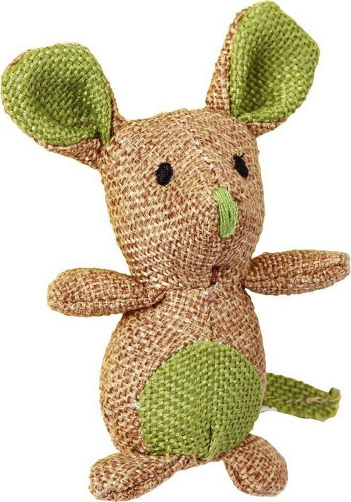 Kerbl KERBL Zabawka mysz z naturalnego lnu 7 cm