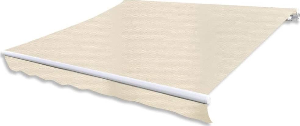 vidaXL Markiza automatyczna, 400 cm, kremowa