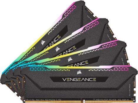 Pamięć Corsair Vengeance RGB PRO SL, DDR4, 32 GB, 3200MHz, CL16 (CMH32GX4M4E3200C16)
