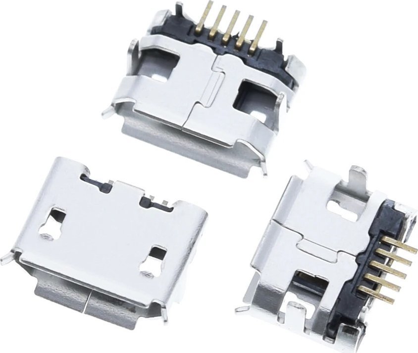 Gniazdo micro usb montażowe PCB SMD mod2
