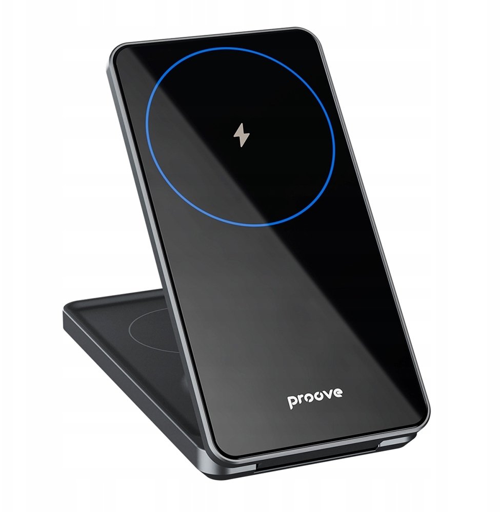 Ładowarka bezprzewodowa Proove Metal Edge 3w1 szara 15W