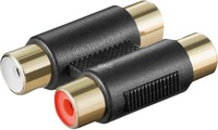 Adapter AV Goobay RCA (Cinch) x2 - RCA (Cinch) x2 czarny (12419)