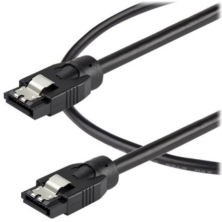 Startech.COM 0.6 M ROUND SATA CABLE - LATCHING CONNECTORS - 6GBS SATA CABLE - SATA CABLE - 60 CM (SATRD60CM)