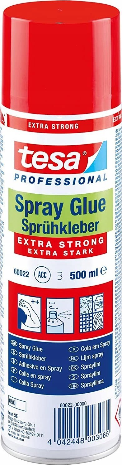 Pistolet do kleju Tesa TESA 60022-00000-03 klej Spray 500 ml