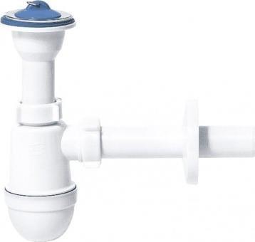 Syfon Tycner Syfon umywalkowy z metalowym sitkiem 50 mm biały