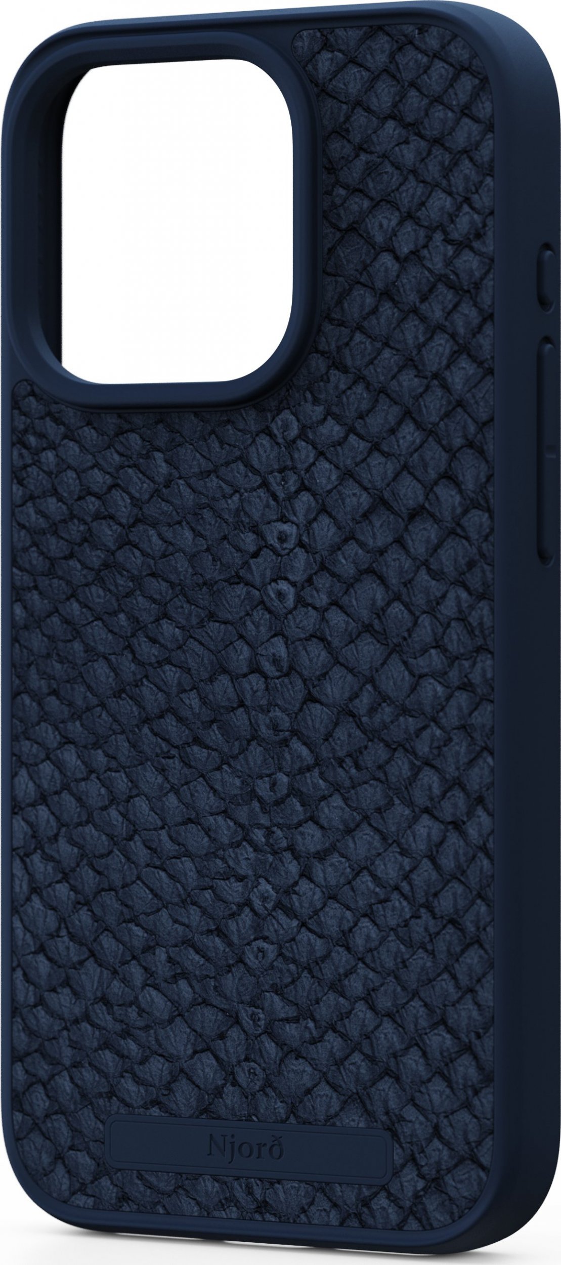 Njord by Elements Etui do iPhone 15 Pro MagSafe Skóra łososia Niebieskie