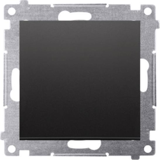 Kontakt-Simon Simon 54 Łącznik krzyżowy bez piktogramu (moduł) 10AX 250V szybkozłącza czarny mat DW7.01/X/49