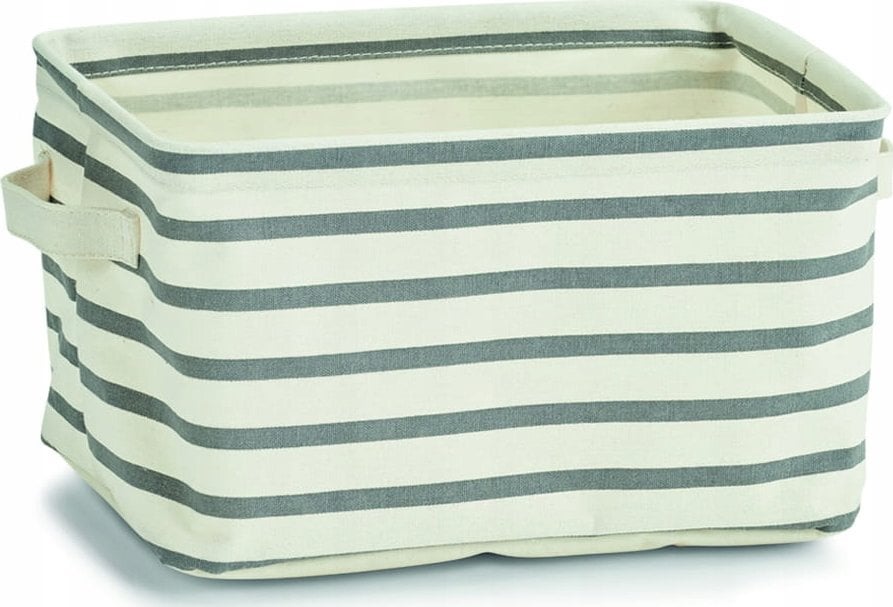 Zeller Koszyk do przechowywania STRIPES "M" - kolor szary, ZELLER