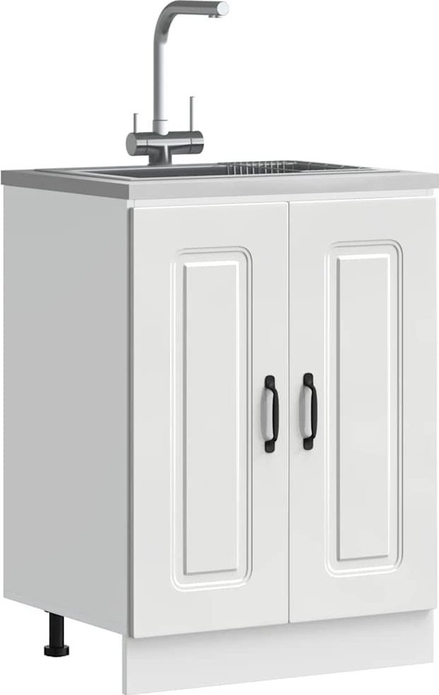 vidaXL vidaXL Szafka pod zlewozmywak, Kalmar, biała, 60x46x81,5 cm