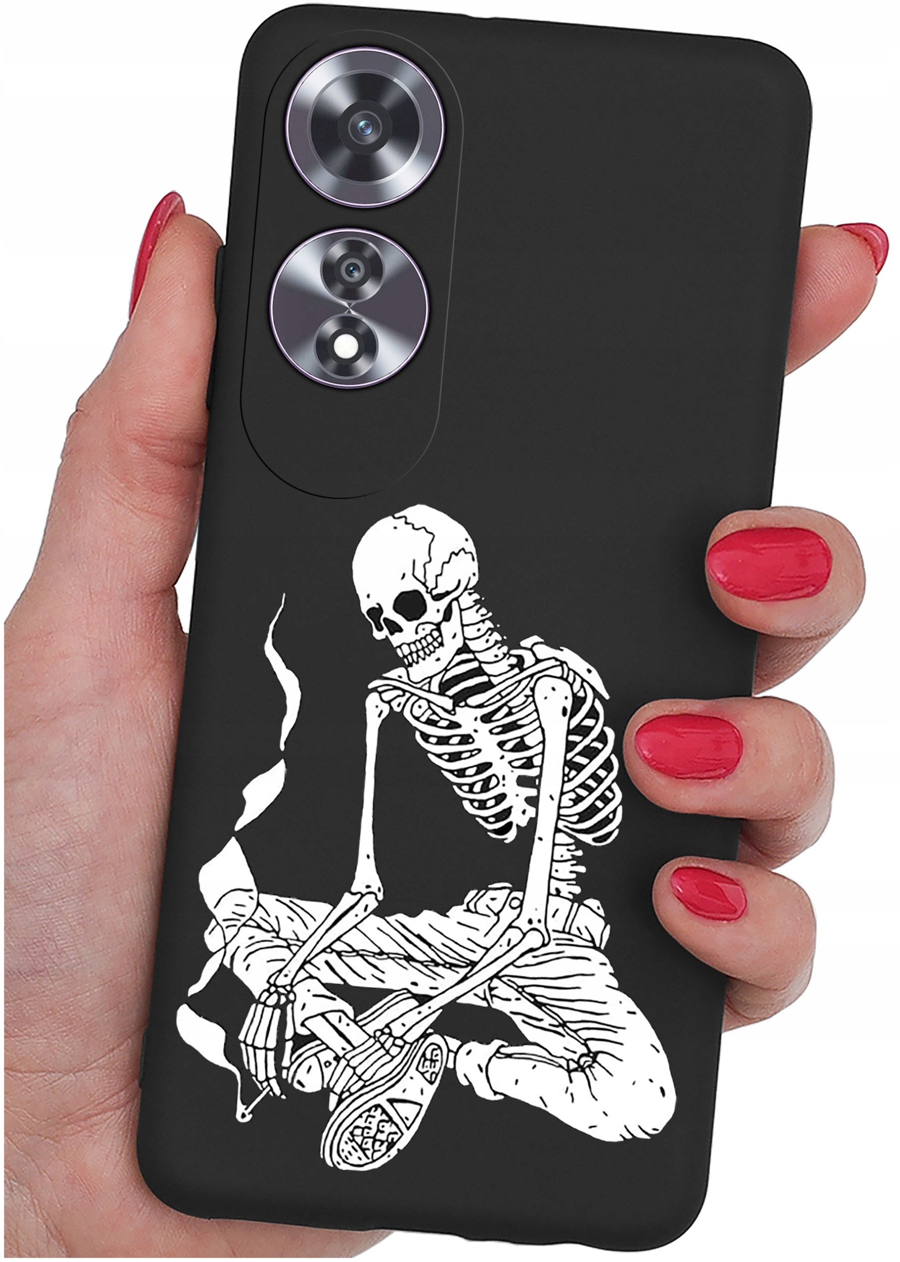 Etui do Oppo A60 4G WZORY |SILIKONOWE MATT CASE + SZKŁO 9H