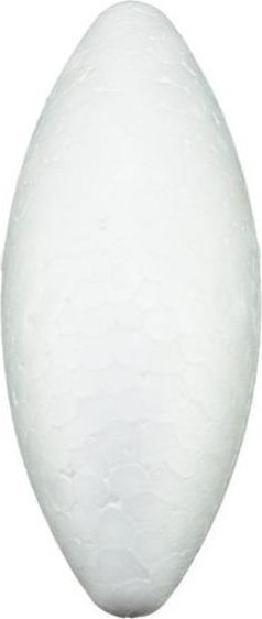 Styropianowa bombka podłużna 10x4cm 12szt