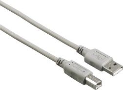 Kabel USB Hama USB-A - USB-B 3 m Szary (002009010000)