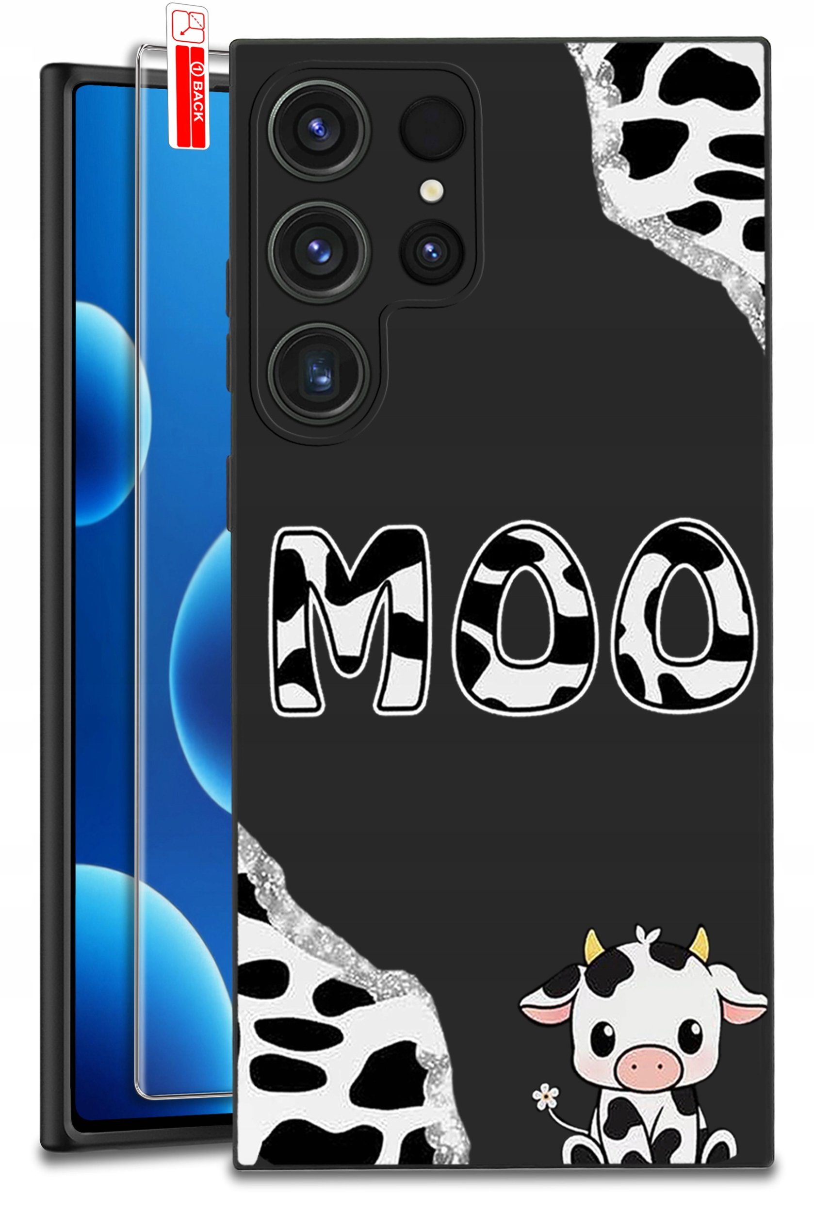 ETUI do Samsung Galaxy S24 Ultra | WZORY | SILIKONOWE MATT CASE + SZKŁO 9H