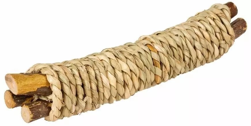 Duvo+ Drewniane patyczki z hiacyntem dla gryzoni 15x3x3cm